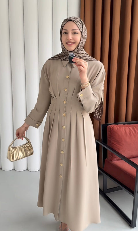 فستان ميس برايف أزرار