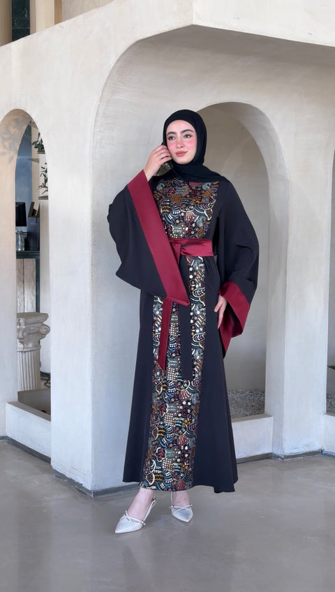 فستان لين تطريز