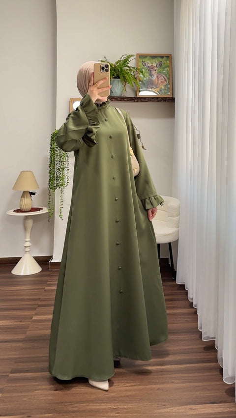 فستان أزرار