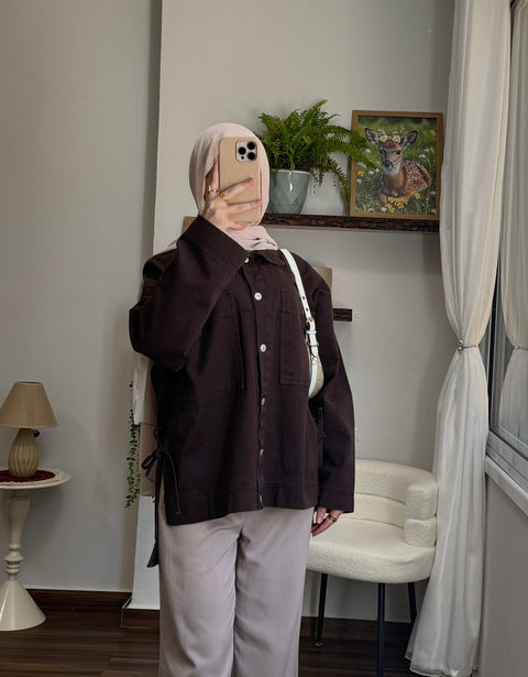 جكيت جينز قصير