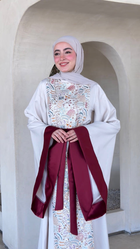 فستان لين تطريز