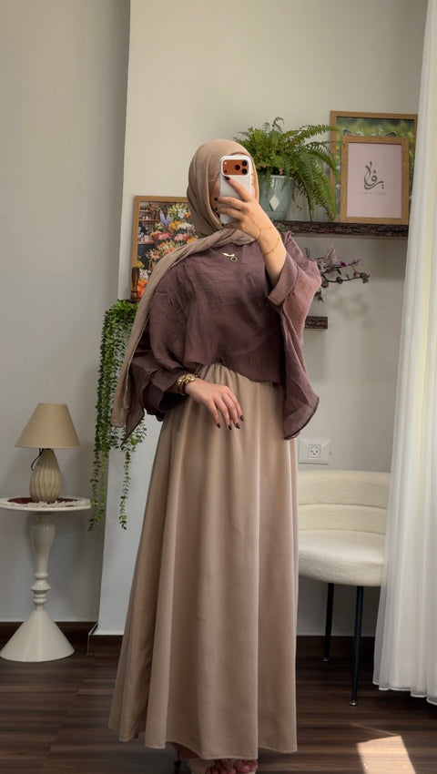 تنورة كلوش وبلوزة شيماء ١