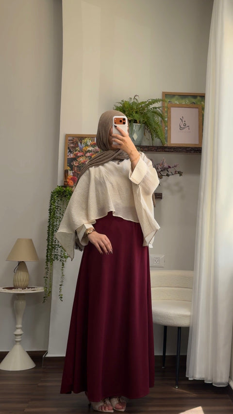 تنورة كلوش وبلوزة شيماء ١
