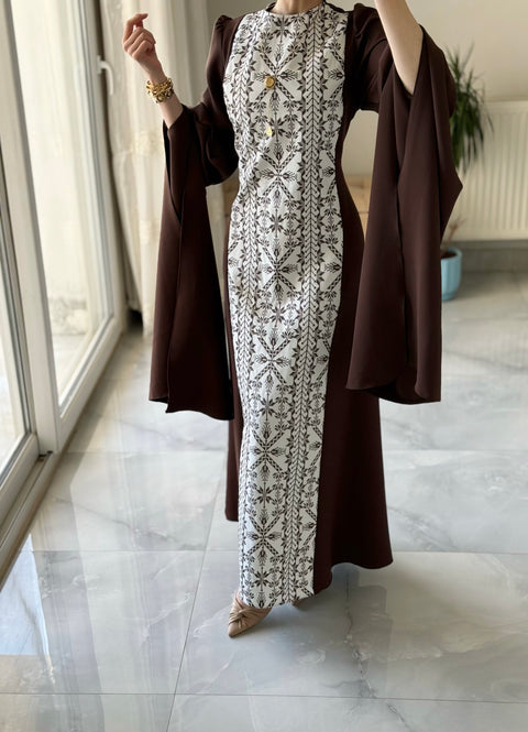 فستان أجنحة تطريز