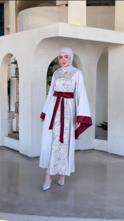 فستان لين تطريز