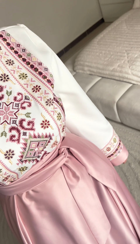 فستان مكس تطريز