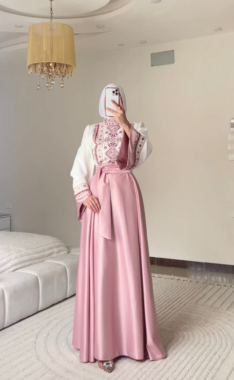 فستان مكس تطريز