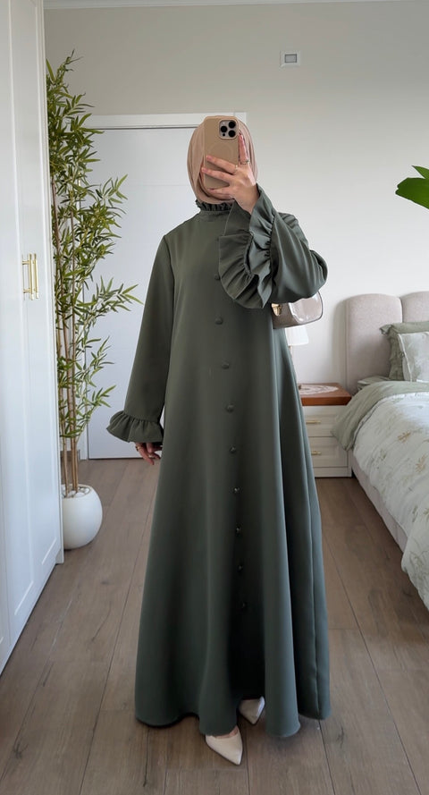 فستان أزرار